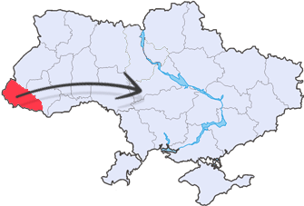 Карта региона Ужгород