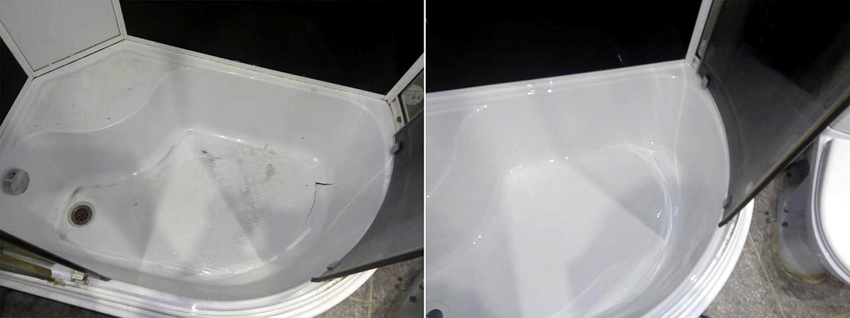 Ремонт и восстановление душевой акриловой кабинки